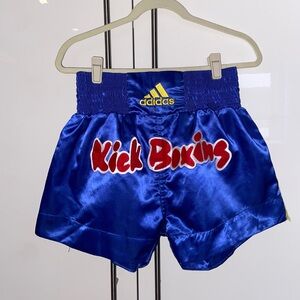 Adidas Kids Blue Kickboxing Shorts